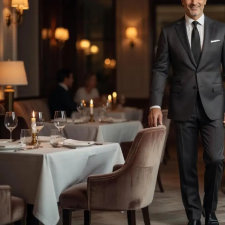 Portrait du chef et du maître d'hôtel du restaurant Sortie Central