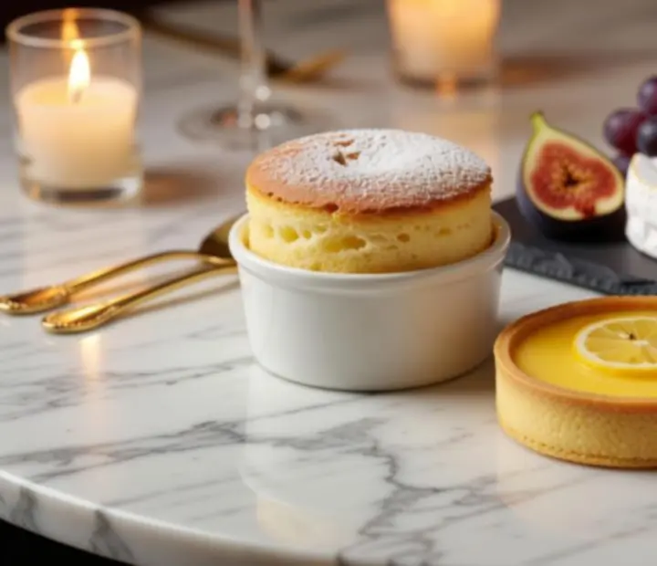 Assortiment de desserts gastronomiques élégamment dressés